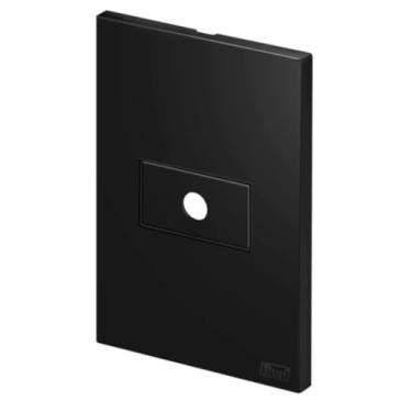 Imagem de Monte Seu Kit de Tomadas e Interruptores Preto Fosco Apagadores de Luz 10 20 A 220 V Duplo Paralelo (Espelho Placa Furo 8mm Cabos)