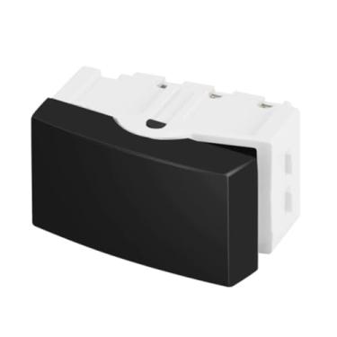 Imagem de Monte Seu Kit de Tomadas e Interruptores Preto Fosco Apagadores de Luz 10 20 A 220 V Duplo Paralelo (Módulo Interruptor Intermediár)