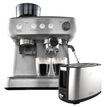 Imagem de Kit Cafeteira Espresso Xpert E Torradeira Inox Oster 220V, 220V