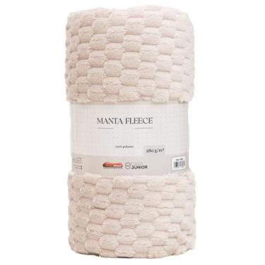 Imagem de Manta Microfibra Fleece Casal 1,80x2,20m 280g/m² CS Júnior, Areia