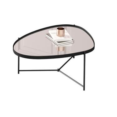 Imagem de Mesa de Centro Organica Alamanda Preto Pe Preto - Moveis JB