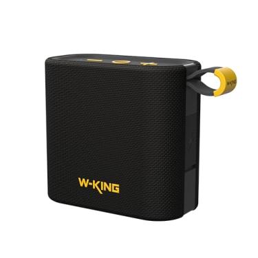 Imagem de W-KING Alto-falante Bluetooth IPX7 à prova d'água, alto-falantes portáteis externos sem fio alto com som HD, graves profundos, Bluetooth 5.4, emparelhamento estéreo, montagem em bicicleta, rádio FM