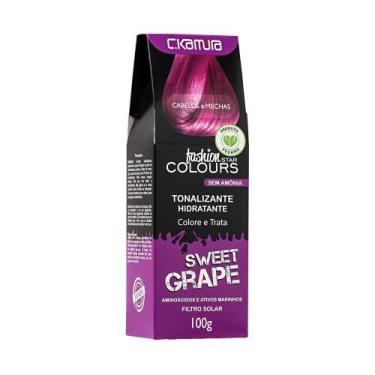 Imagem de Tonalizante C.Kamura Color Intense Sweet Grape Banho De Brilho 100g
