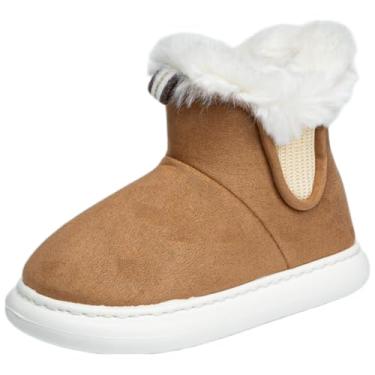 Imagem de Flowfa Emma Camelo 39-40 Pantufa Feminina Adulto Calçado Inverno Antiderrapante