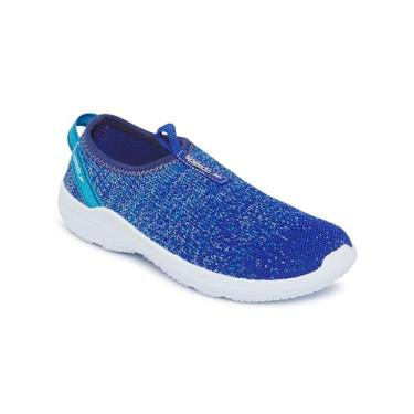 Imagem de Speedo Tênis aquático infantil unissex Surfknit Pro Kids, Azul egípcio/azul celeste, 16