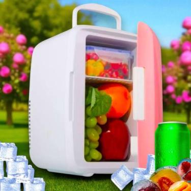 Imagem de Mini Geladeira Portátil Refrigeração Skincare 4L 12V Carro Casa Portat