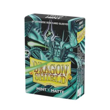 Imagem de Dragon Shield | Mangas foscas de tamanho japonês | 60 CT - Mangas TCG premium lisas e resistentes - Compatível com Yu-Gi-Oh, Naruto, Cardfight e Vanguard | Menta
