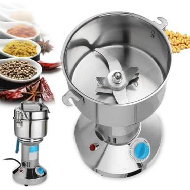 Imagem de Moedor De Ervas De Cereais Secos Em Pó Comercial De Alta Velocidade Para Moinho De Ervas De Especiarias - Moinho Elétrico Atualizado, 3000w, 36000r / Min, 800g