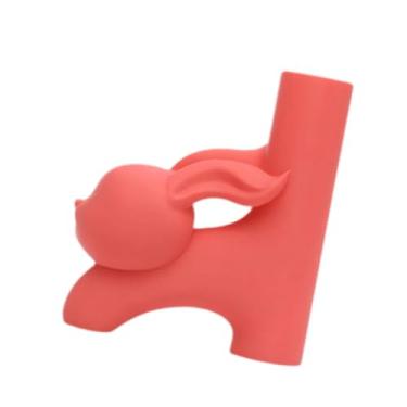 Imagem de IEUDNS Vaso de flores, suporte para plantas, organizador de flores, versátil, decorativo, vaso de animais fofos, arranjo floral seco para decoração de casa, Coelho