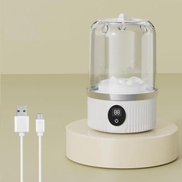 Imagem de Mini máquina de lavar portátil recarregável para pequenas cargas - Mar
