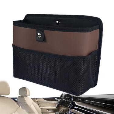 Imagem de Rrlihjgu Organizador da porta do carro, lata de lixo para o banco de trás,Organizador do banco traseiro carro | Lata de lixo de porta traseira veículo dobrável multifuncional para caminhões