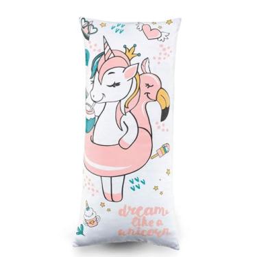 Imagem de Fronha Body Pillow Mundo Kids Malha - Unicorn Party Altenburg