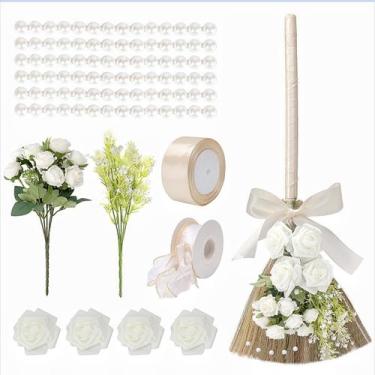 Imagem de Vassoura de casamento para cerimônia de pular, pular a vassoura para c