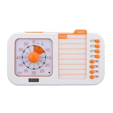 Imagem de Asixxsix 3 Em 1 Visual Timer, Planejador de Relógio de Contagem Regressiva Com Placa de Planejamento Apagável para Crianças Adultos, Operação Silenciosa Luzes Piscando ou Sons de Toque