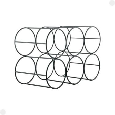 Imagem de Adega Para 6 Garrafas Preto Metal 30070070 - Mor