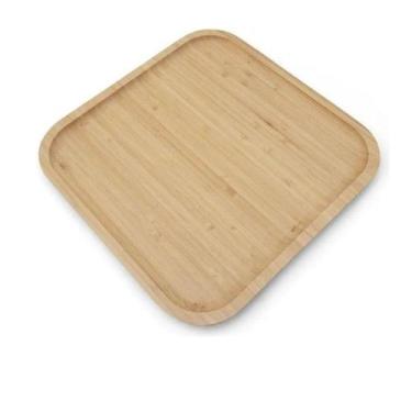 Imagem de Linda Bandeja ou petisqueira Quadra em Bambu 30x30x2 - TUUT