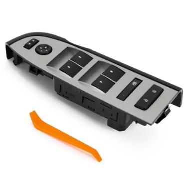 Imagem de Interruptor de controle mestre de janela com espelho bisel preto e conjunto de trava sem espelho dobrável elétrico para Silverado e GMC Sierra 1500 2500 3500 2010-2013 22968506