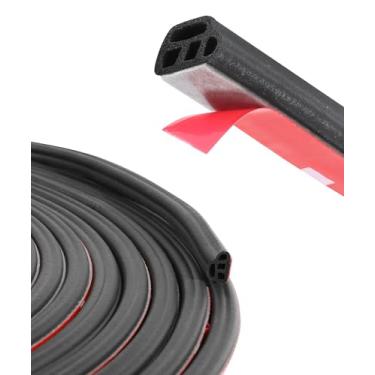 Imagem de SCUARI Tira de vedação de porta de carro de 32,8 m, acessórios de carro, decapagem de clima de porta, faixa de vedação universal de veículo à prova de som, decapagem automotiva de borracha de camada