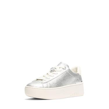 Imagem de Michael Kors Tênis feminino Dottie com cadarço, Prata, 34