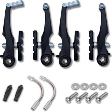 Imagem de Par De Freio V-brake Alumínio Para Bicicleta Bike Mtb Gta