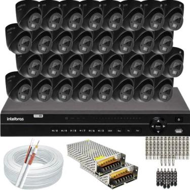 Imagem de Kit 32 Câmeras de Segurança Intelbras Vhd 3220D áudio Mic Full Hd Dvr 