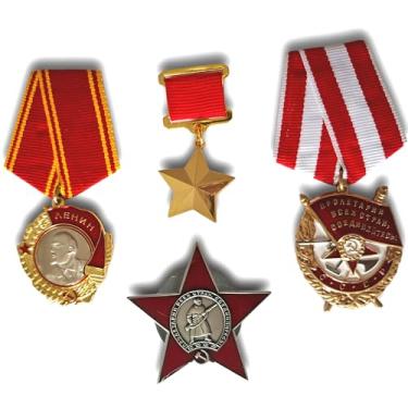 Imagem de FREECROWS Conjunto de medalhas soviéticas da Segunda Guerra Mundial