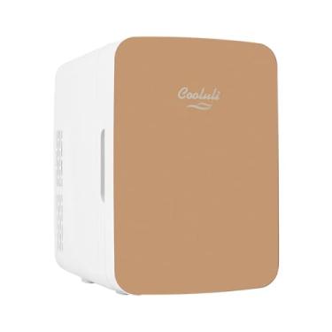 Imagem de Cooluli Mini geladeira de 10 L para quarto - carro, mesa de escritório e dormitório universitário - aquecedor portátil de 12 V, alimentos, bebidas, cuidados com a pele, maquiagem de beleza - Geladeira