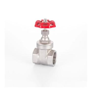 Imagem de DN15-50 1/5.1 cm 3/10.2 cm 2.5 cm 1-1/10.2 cm 1-1/5.1 cm 5.1 cm BSPT Válvula de portão fêmea aço inoxidável 304 água gás óleo casa jardim (1/5.1 cm)