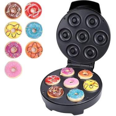 Imagem de Máquina de Donuts Elétrica 110V – Fábrica de Mini Rosquinhas, Fácil de Usar e Limpar, Preparo Rápido e Prático.
