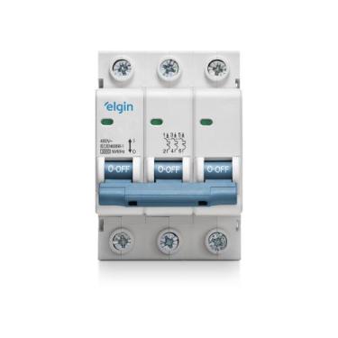 Imagem de Mini Disjuntor 6KA MCB DP6-3C100 Tripolar 100A - 3 Polos Bivolt - ElGI