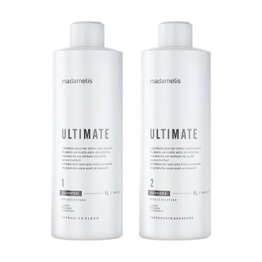 Imagem de Kit Escova Progressiva Madame Lis Ultimate + Shampoo Limpeza Profunda 1 Litro