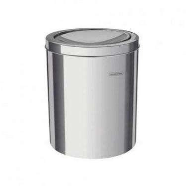 Imagem de Lixeira inox 5L com tampa Swing Tramontina