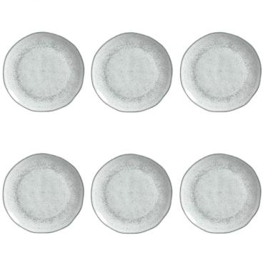 Imagem de Conjunto De Pratos Rasos 06 Peças Orgânico Echo Porto Brasil