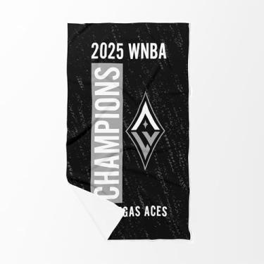 Imagem de Northwest WNBA 2025 Champions Las Vegas Aces Flight Toalha de Praia Waffle sem Areia, 89 x 152 cm
