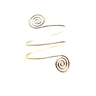 Imagem de Caiyao Pulseira Boho para braço superior, pulseira geométrica, dourada, prata, pulseira geométrica, aberta mental, braçadeira, ajustável, joia feminina, Adjustable, Zinco, Sem Pedra Preciosa