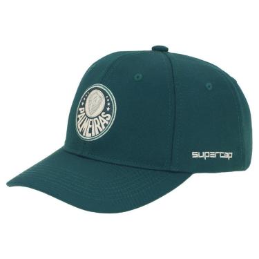 Imagem de Boné Palmeiras SuperCap Aba Curva Símbolo Escuro Bordado Oficial-Masculino