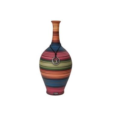 Imagem de Vaso Garrafa Machu Picchu Fosco 41X16cm - Carolina Haveroth