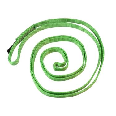 Imagem de S.E.PEAK Correias de nylon para escalada de 16 mm, 23KN/2,345 kg, correias EN566 para trabalho em árvores, posicionamento, cordão, tirolesa, ancoragem, suspensão, alongamento, 1 peça, 122 cm, verde