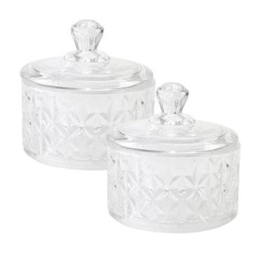 Imagem de Kit 2 Mini Bombonieres De Vidro Potiche 7X6Cm - Livon