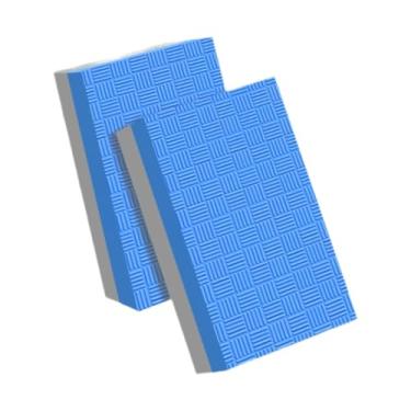 Imagem de Generic 2x Almofadas de levantamento de peso Tapetes silenciosos Acessórios portáteis Proteção de piso Almofada de peso para levantamento terra para, Azul Cinza 50x30x4cm