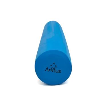 Imagem de Rolo para Exercícios em EVA, Azul, 90x15x15cm, Texturizado, para Pilates, Alongamento e Automassagem