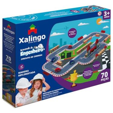 Imagem de Brincando de Engenheiro Circuito de Corrida 70 peças Xalingo