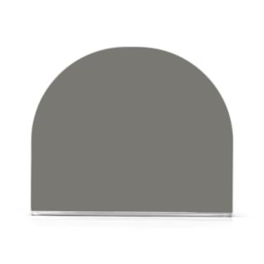 Imagem de Qilmy Porta-guardanapos acrílico de cor sólida cinza, suporte de lenços de mesa independente transparente, dispensador de papel de coquetel para cozinha, jantar, restaurante, bar, decoração, 1 pacote