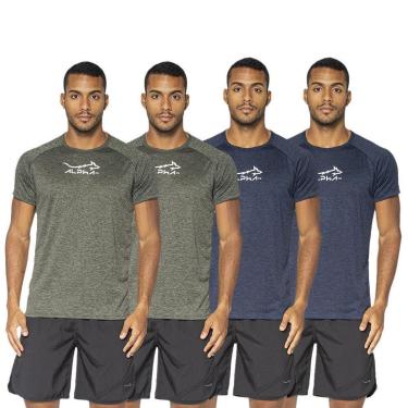 Imagem de Kit 4 Camisetas Fluid Move Dry Alpha Co Masculina-Masculino