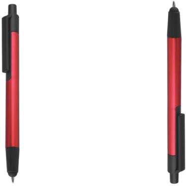 Imagem de Caneta Esferográfica Retrátil em Plástico, Escrita Azul, 0.5mm, Ambidestra, 1 Unidade design moderno para estudos (Kit 2 Vermelho)