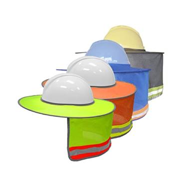 Imagem de Avisor de Capacete com Protetor Solar Reflexivo para Instalações em Canteiros Obras