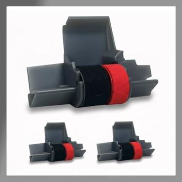 Imagem de Rolo de tinta IR-40T, preto e vermelho, compatível com a calculadora Canon P23-DH V, Casio HR-100TM, HR-150TM (pacote com 1)