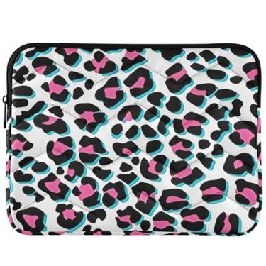 Imagem de Capa de laptop com capa fofa de leopardo para MacBook Pro de 13 polegadas, acessórios de computador universais de 13 a 14 polegadas