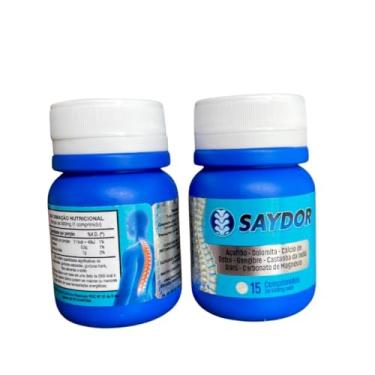 Imagem de SAYDOR Suplemento Natural com Açafrão, Dolomita, Cálcio de Ostra, Carbonato de Magnésio, 30 Cápsulas 500mg - 2 frascos