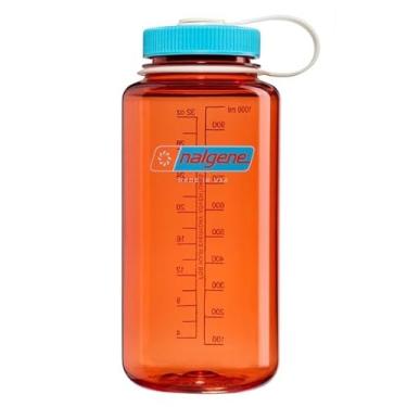 Imagem de Nalgene Garrafa de água Tritan livre de BPA à prova de vazamento - boca larga de 946 ml - Feita nos EUA para uso externo e hidratação diária - Emoção e movimento (chama)
